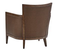 Calistoga&nbsp;Chair&nbsp;shown with:Boxed seat cushionSaddle&nbsp;finishMottled&nbsp;nailhead frame trim