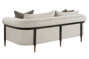 Collins&nbsp;Sofa shown with:Boxed bench seatBombay finishSatin Brass finish on dcecorative ferrules