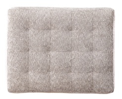 Coronado Ottoman shown with:Semi-Attached seat with Box QuiltingPlinth base&nbsp;in&nbsp;Latte&nbsp;finishMottled&nbsp;nailhead frame trim32" x 40"