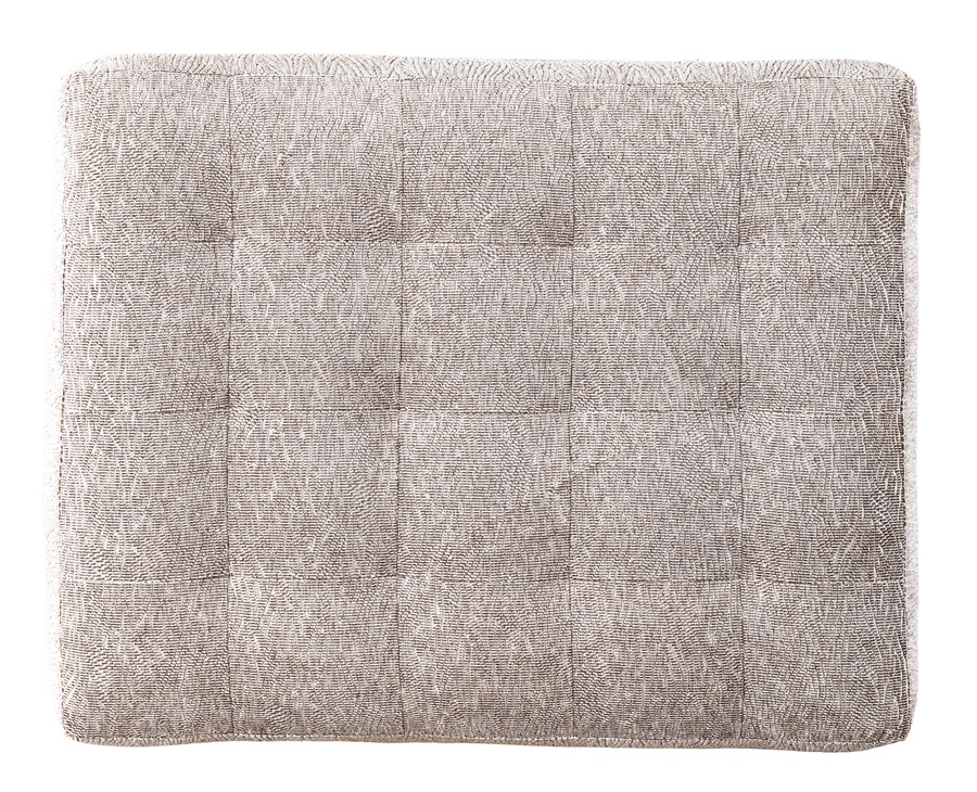 Coronado Ottoman shown with:Semi-Attached seat with Box QuiltingExposed Wood Legs in Contemporary Havana finishAntique Heritage nailhead frame trim24" x 64"