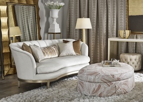 Coronado Ottoman shown with:Semi-attached seat cushionWaterfall Skirt