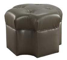 Coronado Ottoman shown with:Box Quilted Tight SeatBuilt-to-the-Floor&nbsp;BaseAstoria&nbsp;nailhead frame trim24" sq.