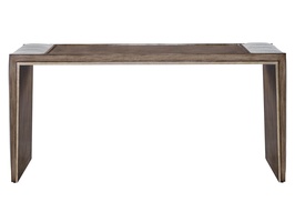 Cascade Console shown with:Latte finish with Burnished Silver finish trimChanneled upholstery