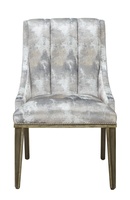 Cascade Side&nbsp;Chair&nbsp;shown with:Slate&nbsp;finish with Aged Silver finish trimPewter nailhead frame trimChanneled&nbsp;upholstery