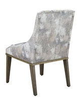 Cascade Side&nbsp;Chair&nbsp;shown with:Slate&nbsp;finish with Aged Silver finish trimPewter nailhead frame trimChanneled&nbsp;upholstery
