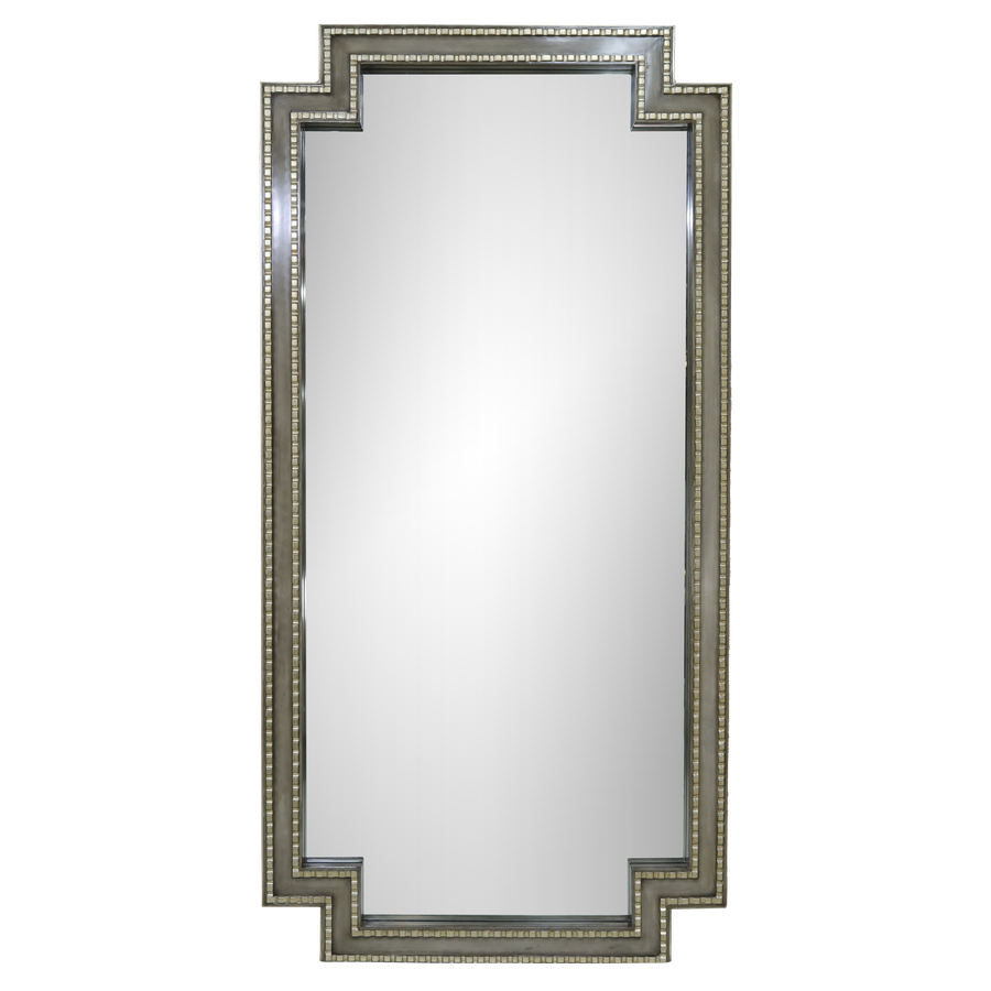 Castello Floor&nbsp;Mirror shown with:Slate&nbsp;finishMedici&nbsp;finish trim