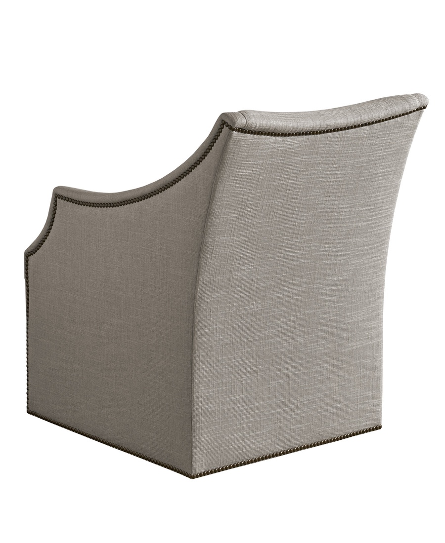Dahlia Chair shown with:Tight&nbsp;seatWaterfall skirtTape trim at base of skirt