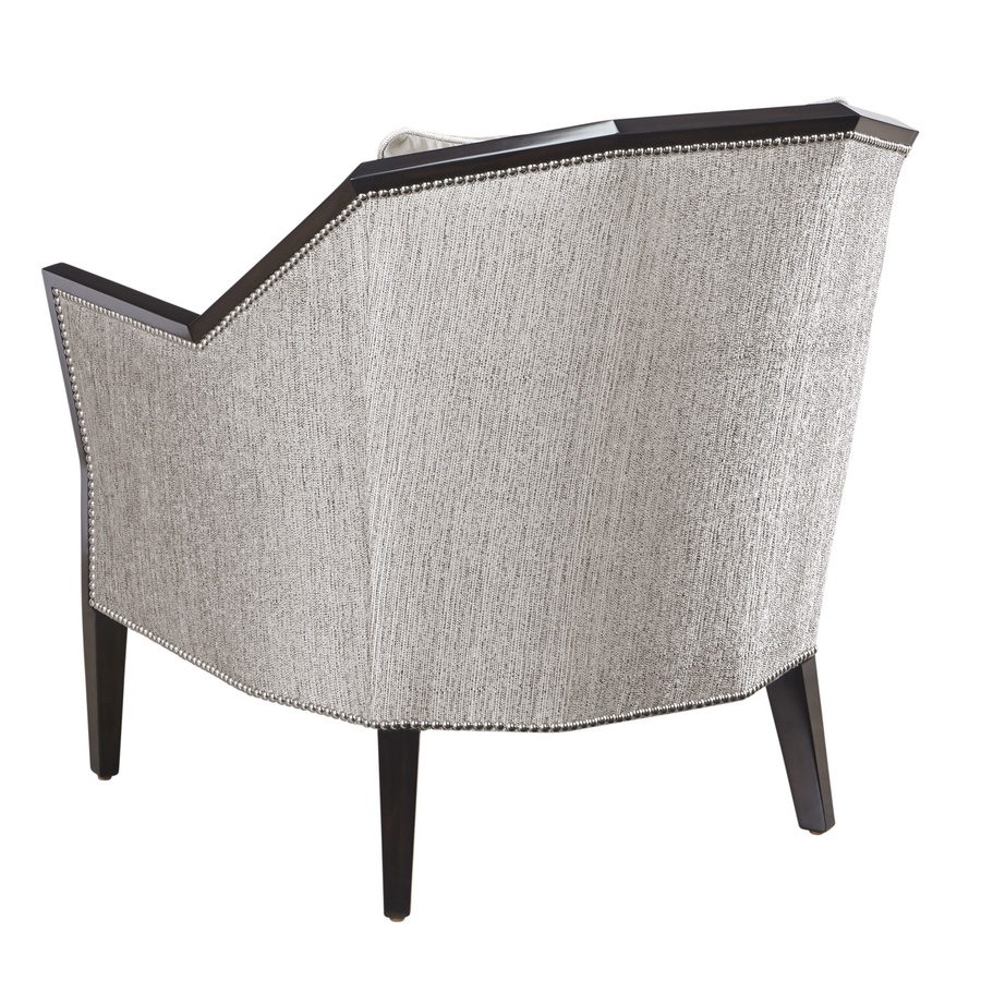 DaVinci Chair&nbsp;shown with:Boxed&nbsp;cushion seatBombay finishSilver&nbsp;nailhead frame trim