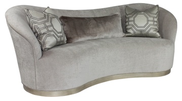 Elle&nbsp;Sofa shown with:Tight&nbsp;seatPlinth Base with&nbsp;Cashmere Silver&nbsp;finishPewter nailhead&nbsp;frame trim