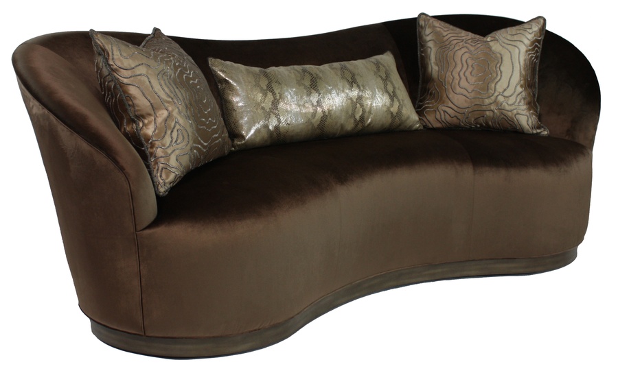 Elle&nbsp;Sofa shown with:Tight&nbsp;seatPlinth Base with&nbsp;Cashmere Silver&nbsp;finishPewter nailhead&nbsp;frame trim
