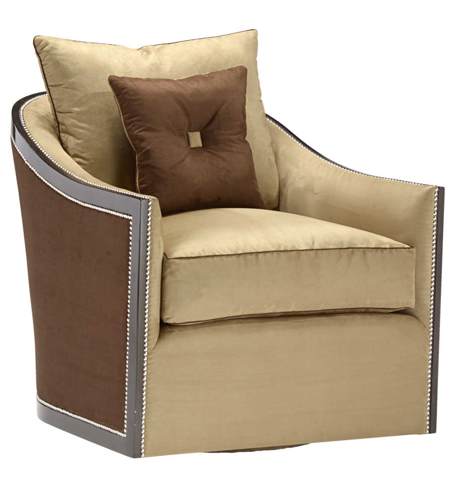 Gatsby Chair shown with:Boxed bench seatBuilt-to-the-floor baseBombay&nbsp;finishSilver nailhead frame trim