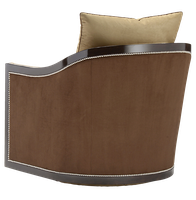 Gatsby Chair shown with:Boxed bench seatBuilt-to-the-floor baseSumatra finishSilver nailhead frame trim