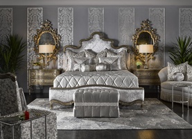 Tara Ottoman shown with:Button tufted seatDeep box pleated skirtDecorative&nbsp;button detailTassel ties