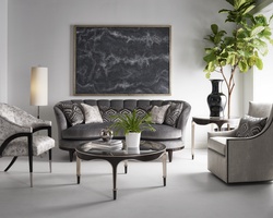 Giverny&nbsp;End&nbsp;Table&nbsp;shown with:Twilight&nbsp;finish with&nbsp;Cashmere&nbsp;Silver&nbsp;finish trimCashmere Silver finish on Inside LegInset Clear Top with Beveled Glass&nbsp;Edge