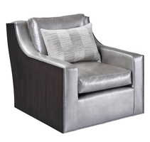 Liam Chair shown with:Twilight finishGunmetal nailhead frame trim