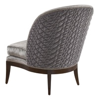 Leilani Chair shown with:Boxed bench seatRiviera&nbsp;finish&nbsp;on Exposed Wood Legs baseGlitterati nailhead frame trim