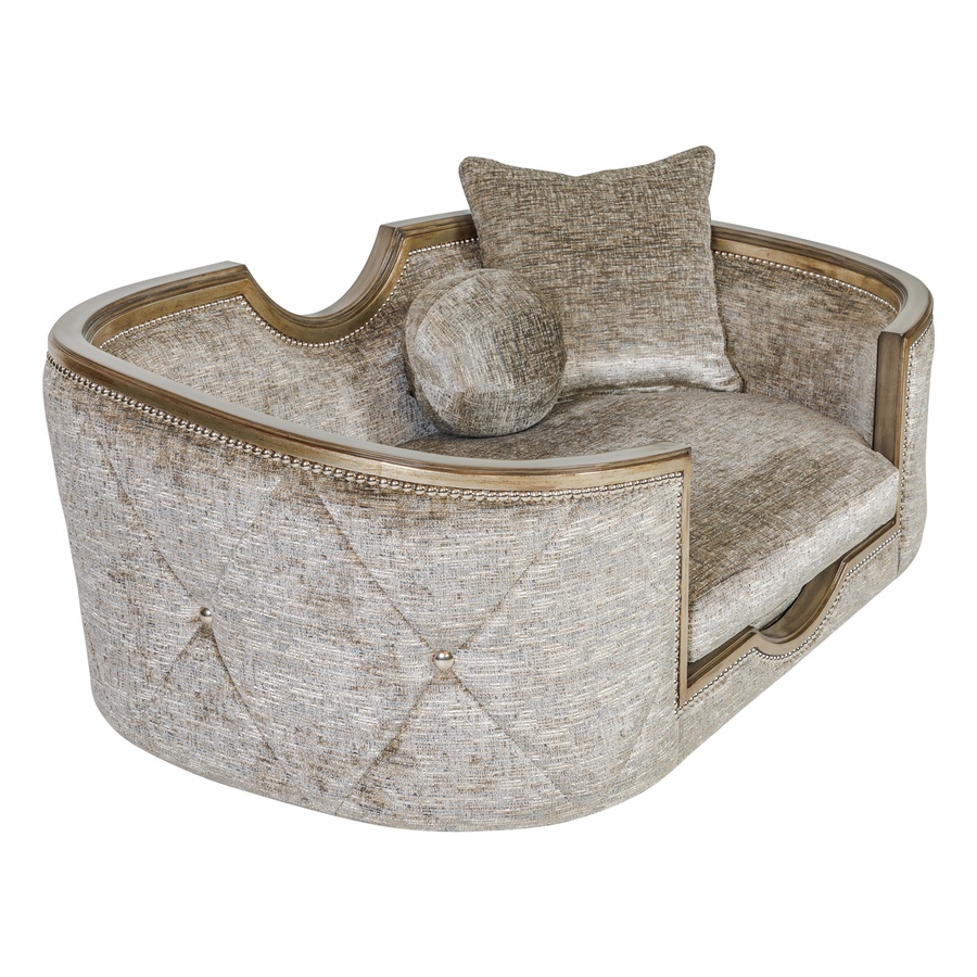 
Luna&nbsp;Pet Sofa shown with:Boxed bench seatBuilt to the floor baseVersailles finish&nbsp;Silver&nbsp;nailhead frame trim


Includes&nbsp;two pillows:(1)&nbsp;16"&nbsp;sq. Knife Edge Pillow(1) 9" Ball Pillow
