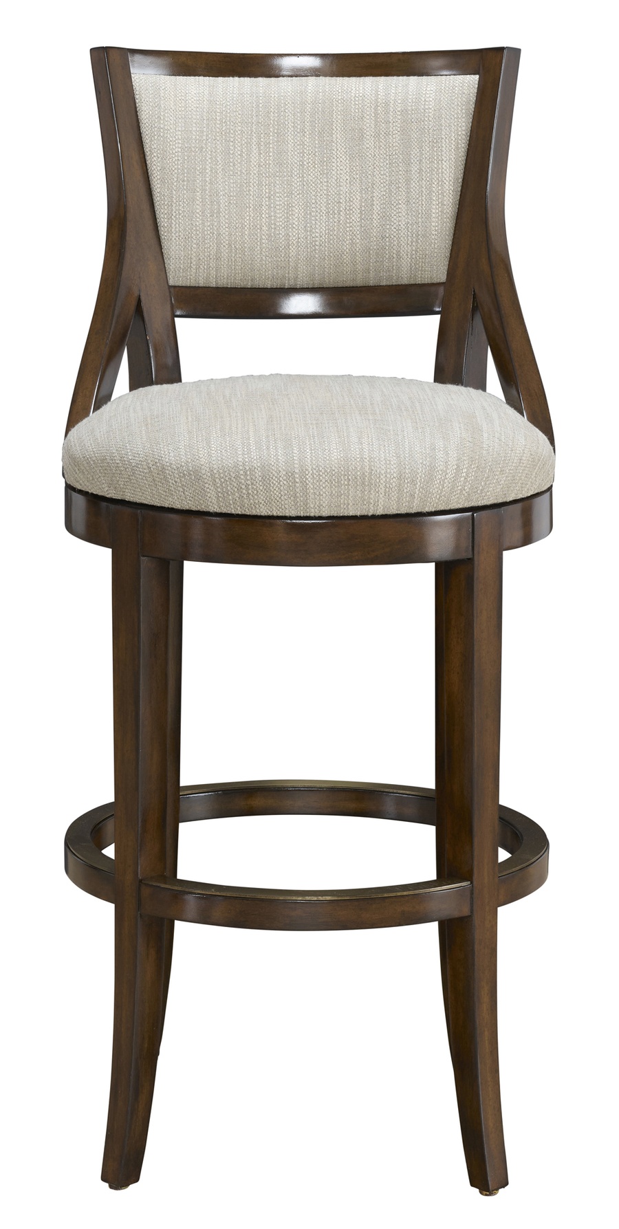 Lyric&nbsp;Barstool shown with:Briar finishAntique Brass footrest