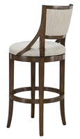 Lyric&nbsp;Barstool shown with:Briar&nbsp;finishAntique Brass footrest