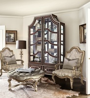 Majorca Chair shown with:Silver Cloud finishGunmetal nailhead frame trim