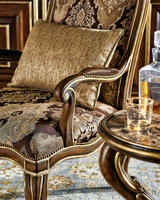 Majorca Chair shown with:Briar&nbsp;finishVenetian Gold finish trimFrench Natural nailhead frame trim