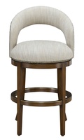 Maison&nbsp;Barstool&nbsp;shown with:Briar finishAntique Brass&nbsp;nailhead frame trimAntique Brass&nbsp;footrest