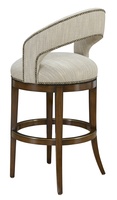 Maison&nbsp;Barstool&nbsp;shown with:Briar finishAntique Brass&nbsp;nailhead frame trimAntique Brass&nbsp;footrest
