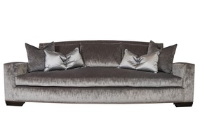 McKenna&nbsp;Sofa shown with:Boxed bench seatPlinth base with Bombay&nbsp;finishSilver nailhead frame trim