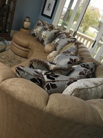 Marcheline&nbsp;Sectional shown with:Boxed bench seatBuilt-to-the-floor baseNailhead frame trim
