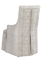 Mulholland&nbsp;Side Chair&nbsp;shown with:Tight seatBrilliance Button tufted backDeep skirt with split back and Beso Button detail
