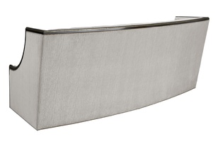 Nico Sofa shown with:Built-to-the-Floor baseTwilight&nbsp;finishAged&nbsp;Silver&nbsp;finish trimGlitterati&nbsp;nailhead frame trim