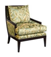 Nolan&nbsp;Chair&nbsp;shown with:Boxed seat cushionBombay&nbsp;finishSilver&nbsp;nailhead frame trim