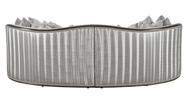 Odessa Sofa shown with:Boxed benchBuilt-to-the-floor baseBombay finish with Silver Cloud trimMerengue nailhead frame trim