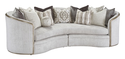 Odessa Sofa shown with:Boxed benchBuilt-to-the-floor baseSilver Cloud finish