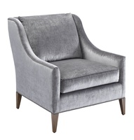 Olinda Chair shown with:Latte finishGunmetal nailhead frame trim
