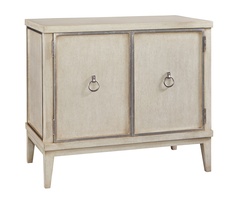 Palo Alto Nightstand shown with:Dapple&nbsp;finishCashmere Silver Leaf&nbsp;finish trimAntique Brass&nbsp;ring&nbsp;pull with crystal