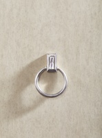 Palo Alto Nightstand shown with:Dapple&nbsp;finishCashmere Silver Leaf&nbsp;finish trimAntique Brass&nbsp;ring&nbsp;pull with crystal