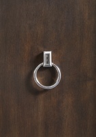 Palo Alto Nightstand shown with:Bombay&nbsp;finishPolished&nbsp;Nickel ring pull
Selection of fabrics, leathers, wood, mirror, or glass available for panel insets