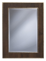 Palo Alto&nbsp;MIrror shown with:Burnished Silver&nbsp;finishWood&nbsp;panel inset with Bombay finish