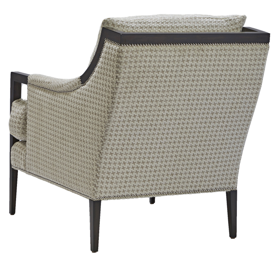 Porter Chair shown with: Boxed seat cushion Bombay finish Silver nailhead frame trim