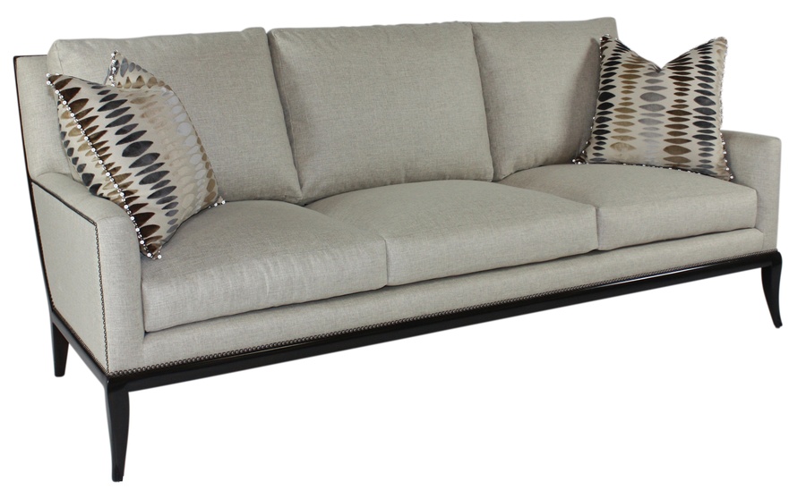 St Bart's&nbsp;Sofa shown with:(3)&nbsp;Seat CushionsDeco Silver&nbsp;finish