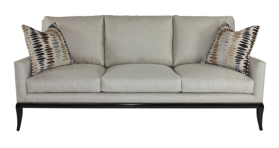 St Bart's&nbsp;Sofa shown with:(3)&nbsp;Seat CushionsDeco Silver&nbsp;finish