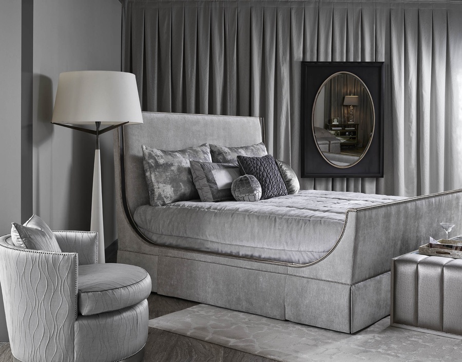 Solstice Mirror shown with:Twilight finishCashmere Silver finish trim