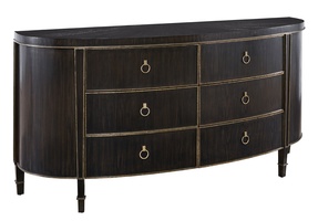 Solstice&nbsp;Dresser shown with:Twilight&nbsp;finish with&nbsp;Aged&nbsp;Medici&nbsp;finish trimRing&nbsp;pull in Medici Nickel finish