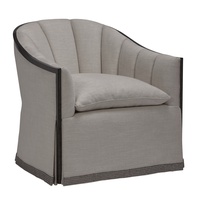 Soho&nbsp;Chair&nbsp;shown with:Channeled&nbsp;BackAged Metal&nbsp;finishTape&nbsp;trim at base