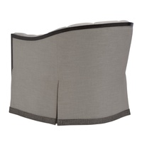 Soho&nbsp;Chair&nbsp;shown with:Channeled&nbsp;BackAged Metal&nbsp;finishTape&nbsp;trim at base