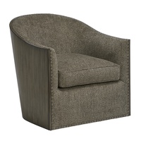 Soho&nbsp;Chair&nbsp;shown with:Tight BackSandalwood&nbsp;finishGunmetal nailhead frame trim