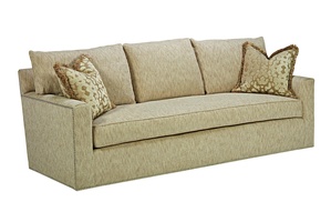 Santa Barbara Sofa (Fitted Back) shown with:Boxed Bench SeatTrack ArmBuilt-to-the-floor baseSilver nailhead frame trim