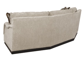 Santa Barbara Wedge Sofa (Fitted Back) shown with:Straight cushion bench seatEnglish&nbsp;ArmPlinth base with Bronzed Brass finish(2) Optional additional pillows