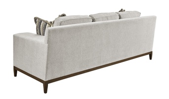 Santa Barbara Sofa (Fitted Back) shown with:Boxed benchContemporary Track&nbsp;ArmContemporary Leg&nbsp;in Bombay&nbsp;finish(2) Optional additional pillows